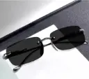 Black Rectangular Sunglasses For Men & Women