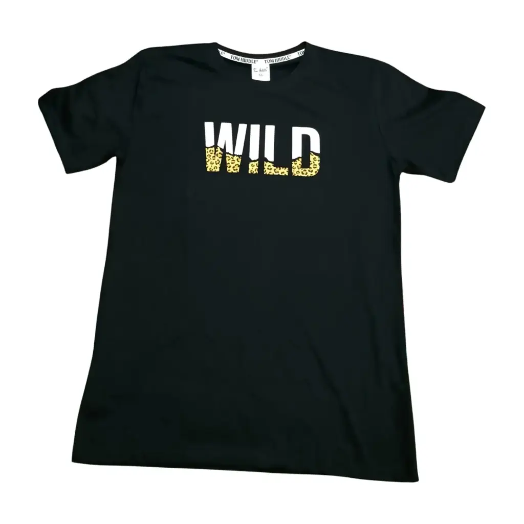 Men's black tiger graphic tee-"WILD PRINT" T-Shirt 