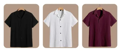 [460156122] Men's Shirt Pack of 3 Combo Offer 