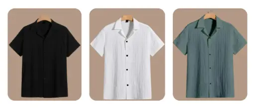 [460156123] Men's Classy Shirt Combo Pack of 3