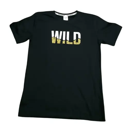 [duology01] Men's black tiger graphic tee-"WILD PRINT" T-Shirt 